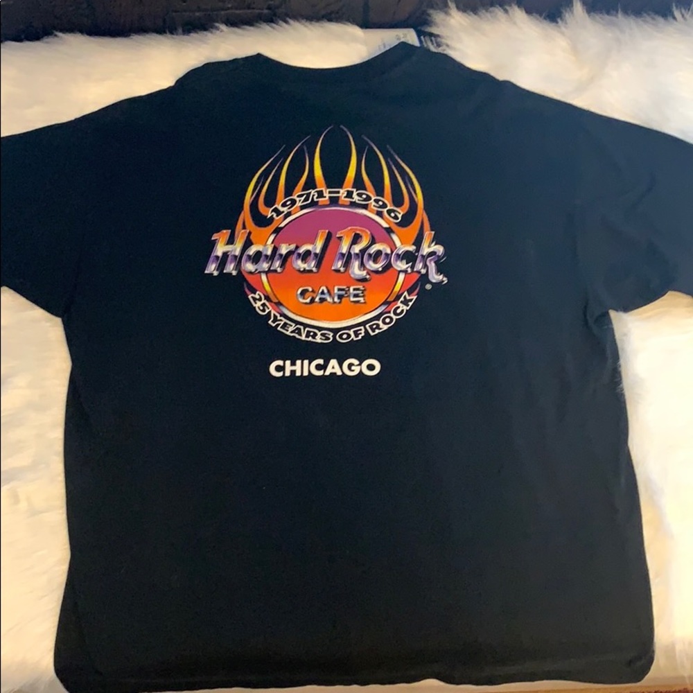 HARD ROCK CAFE Chicago XXL Black short slv Tshirt